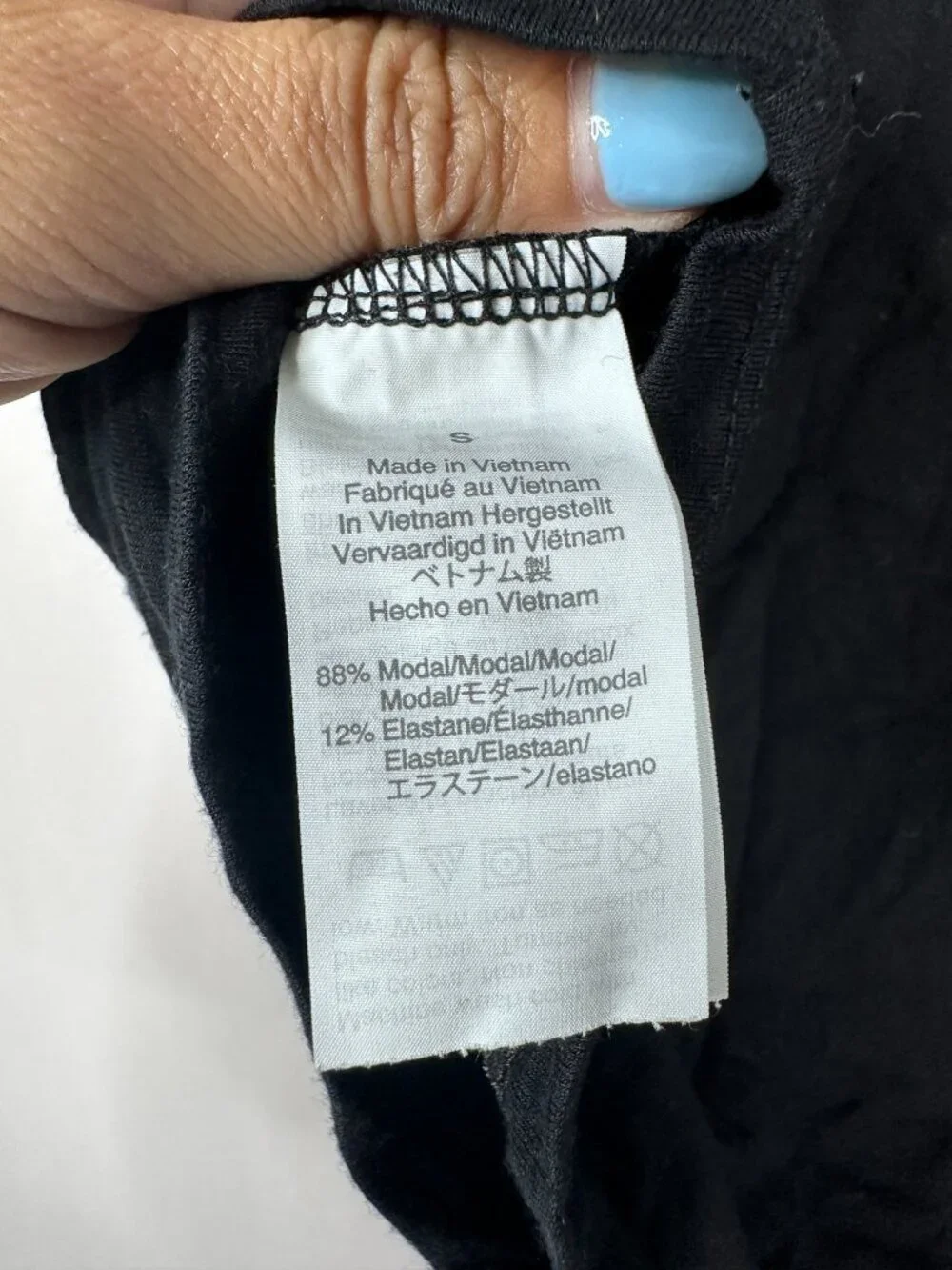 2/$30 J.Crew 365 stretch T-shirt Short Sleeve Black Small #A1969